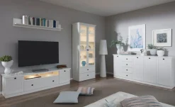 Home affaire Lowboard »Örebro« Kommode, zeitloser Landhausstil, Beleuchtung optional