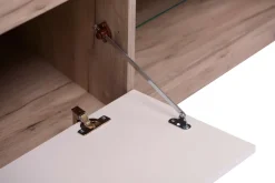 Home affaire Lowboard »Remo TV-Kommode, Breite 160 cm, Höhe 45 cm, offenes Fach mit Glasboden« Wahlweise mit oder ohne LED-Beleuchtung, 1 Klappe, 1 offenes Fach