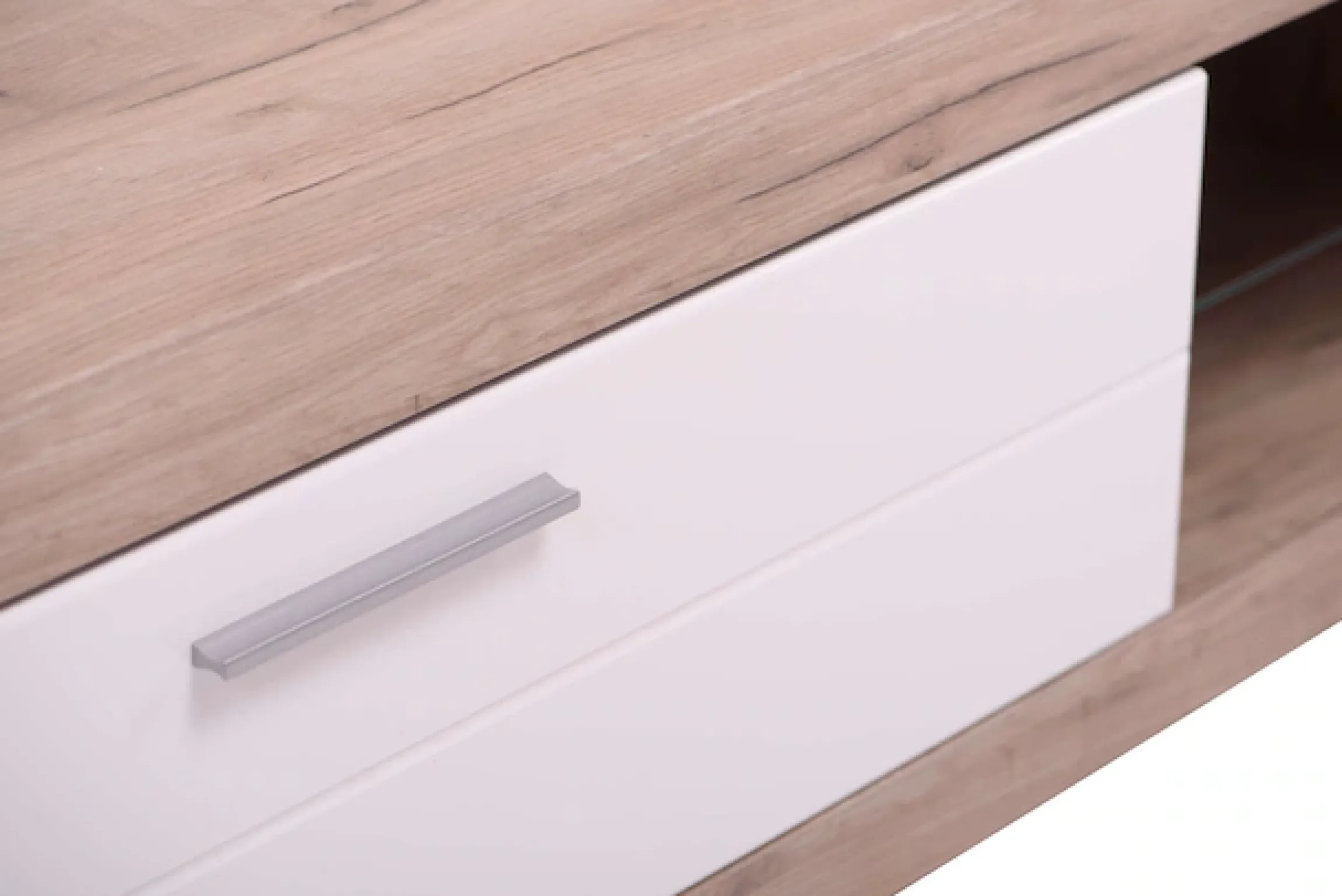 Home affaire Lowboard »Remo TV-Kommode, Breite 160 cm, Höhe 45 cm, offenes Fach mit Glasboden« Wahlweise mit oder ohne LED-Beleuchtung, 1 Klappe, 1 offenes Fach
