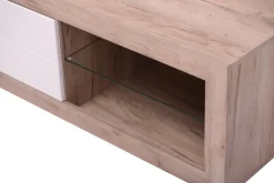 Home affaire Lowboard »Remo TV-Kommode, Breite 160 cm, Höhe 45 cm, offenes Fach mit Glasboden« Wahlweise mit oder ohne LED-Beleuchtung, 1 Klappe, 1 offenes Fach