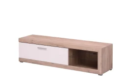 Home affaire Lowboard »Remo TV-Kommode, Breite 160 cm, Höhe 45 cm, offenes Fach mit Glasboden« Wahlweise mit oder ohne LED-Beleuchtung, 1 Klappe, 1 offenes Fach