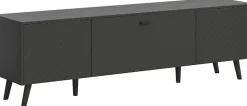 Home affaire Lowboard »RHOMBUS,hochwertige MDF-Front mit Karo-Optik« 1 Stk. tlg. TV-Unterschrank, Lowboard, TV-Schrank, Wohnzimmer