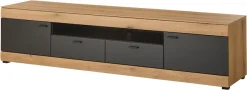 Home affaire Lowboard »Soleto, moderner TV-Schrank, Kommode, TV-Unterschrank« zeitlos, schwarze Griffe aus Metall, ausreichend Stauraum