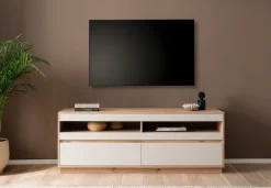 Home affaire Lowboard »Sonora, moderner TV-Unterschrank, Kommode in Eiche Artisan, TV-Schrank« filigrane Rahmenoptik, ausreichend Stauraum, vielseitig einsetzbar