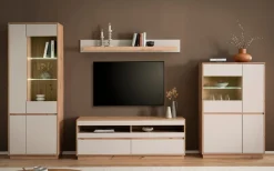 Home affaire Lowboard »Sonora, moderner TV-Unterschrank, Kommode in Eiche Artisan, TV-Schrank« filigrane Rahmenoptik, ausreichend Stauraum, vielseitig einsetzbar