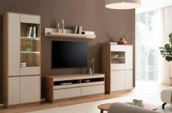 Home affaire Lowboard »Sonora, moderner TV-Unterschrank, Kommode in Eiche Artisan, TV-Schrank« filigrane Rahmenoptik, ausreichend Stauraum, vielseitig einsetzbar