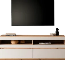 Home affaire Lowboard »Sonora, moderner TV-Unterschrank, Kommode in Eiche Artisan, TV-Schrank« filigrane Rahmenoptik, ausreichend Stauraum, vielseitig einsetzbar