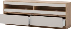 Home affaire Lowboard »Sonora, moderner TV-Unterschrank, Kommode in Eiche Artisan, TV-Schrank« filigrane Rahmenoptik, ausreichend Stauraum, vielseitig einsetzbar
