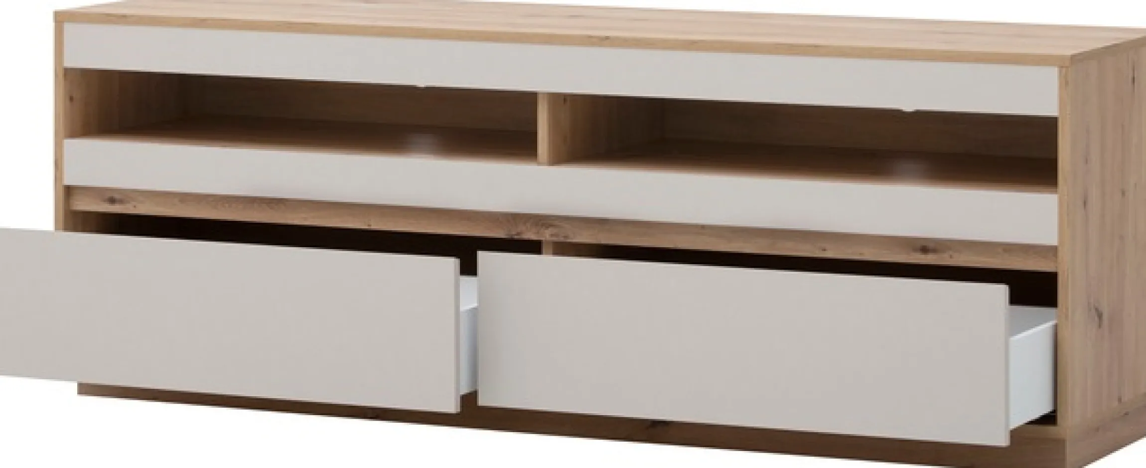 Home affaire Lowboard »Sonora, moderner TV-Unterschrank, Kommode in Eiche Artisan, TV-Schrank« filigrane Rahmenoptik, ausreichend Stauraum, vielseitig einsetzbar