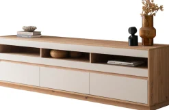 Home affaire Lowboard »Sonora, moderner TV-Unterschrank, Kommode in Eiche Artisan, TV-Schrank« filigrane Rahmenoptik, ausreichend Stauraum, vielseitig einsetzbar