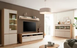 Home affaire Lowboard »Sonora, moderner TV-Unterschrank, Kommode in Eiche Artisan, TV-Schrank« filigrane Rahmenoptik, ausreichend Stauraum, vielseitig einsetzbar