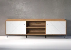 Home affaire Lowboard »Tarragona TV-Kommode« TV-Unterteil mit 2 Türen & 2 Fächern - (B/T/H) 183/40/56 cm