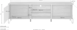 Home affaire Lowboard »Tarragona TV-Kommode« TV-Unterteil mit 2 Türen & 2 Fächern - (B/T/H) 183/40/56 cm
