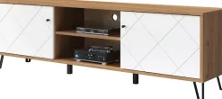 Home affaire Lowboard »Tarragona TV-Kommode« TV-Unterteil mit 2 Türen & 2 Fächern - (B/T/H) 183/40/56 cm