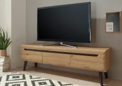 Home affaire Lowboard »Torge, TV-Unterschrank, TV-Kommode, Fernsehschrank, TV-Board« 1 Stk. tlg. abgeschrägte Füße, drei Farben, Scandi Design, 160 cm breit