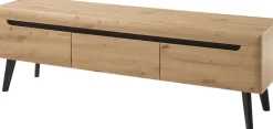 Home affaire Lowboard »Torge, TV-Unterschrank, TV-Kommode, Fernsehschrank, TV-Board« 1 Stk. tlg. abgeschrägte Füße, drei Farben, Scandi Design, 160 cm breit