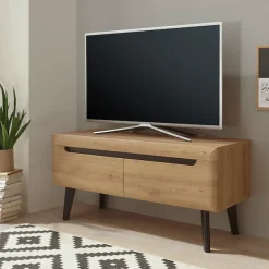 Home affaire Lowboard »Torge, TV-Unterschrank, TV-Kommode, Fernsehschrank, TV-Board« 1 Stk. tlg. abgeschrägte Füße, drei Farben, Scandi Design, 107 cm breit