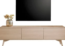 Home affaire Lowboard »Torsby, moderner TV-Schrank, Kommode in Eiche Natur, TV-Unterschrank« abgerundete Ecken, ausreichend Stauraum, vielseitig einsetzbar