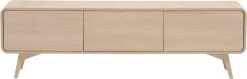 Home affaire Lowboard »Torsby, moderner TV-Schrank, Kommode in Eiche Natur, TV-Unterschrank« abgerundete Ecken, ausreichend Stauraum, vielseitig einsetzbar