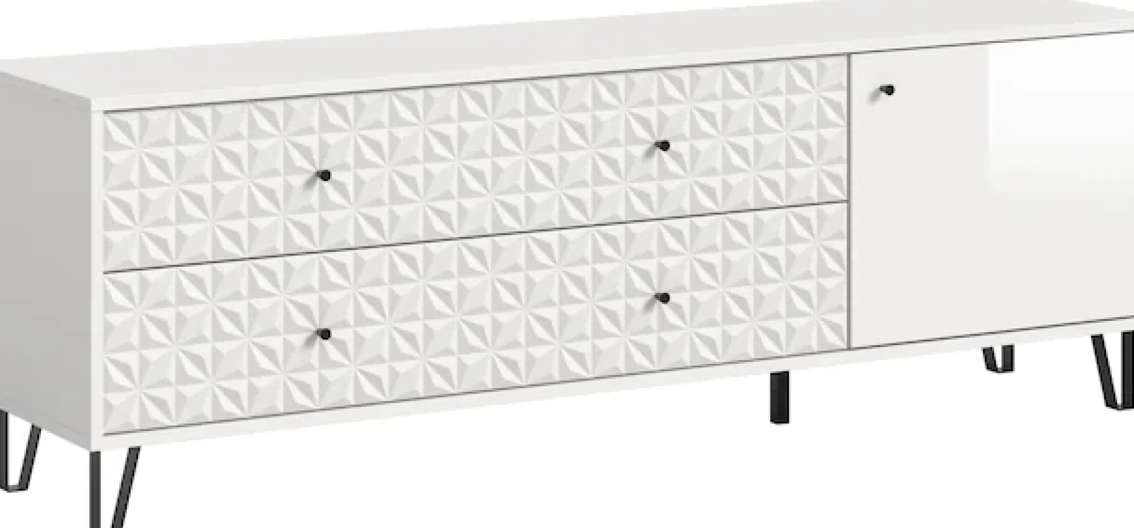 Home affaire Lowboard »VICENZA, Breite 164cm, 1 Tür, 1 Einlegeboden, 2 Fächer, 2 Schubkästen« Kommode, Schrank, Anrichte, Board, Wohnzimmerschrank