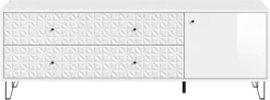 Home affaire Lowboard »VICENZA, Breite 164cm, 1 Tür, 1 Einlegeboden, 2 Fächer, 2 Schubkästen« Kommode, Schrank, Anrichte, Board, Wohnzimmerschrank
