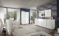 Home affaire Mehrzweckschrank »Jupiter, Höhe 193 cm, Stauraumschrank 2 Türen - Soft Closing,« Highboard, moderne Griffblende, FSC®, cleveres Stauraumkonzept