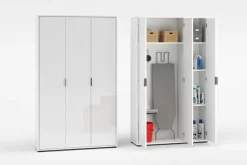 Home affaire Mehrzweckschrank »JOLLY, Stauraumschrank , Breite 107 cm , Höhe 178 cm« 1 Stk. tlg. 3 Türen,3 kleine ,1 großer Einlegeboden- Schrank hochglanz lackiert
