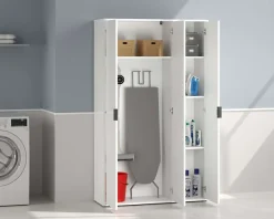 Home affaire Mehrzweckschrank »JOLLY, Stauraumschrank , Breite 107 cm , Höhe 178 cm« 1 Stk. tlg. 3 Türen,3 kleine ,1 großer Einlegeboden- Schrank hochglanz lackiert