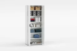 Home affaire Mehrzweckschrank »JOLLY, Stauraumschrank , Breite 72,5 cm , Höhe 178 cm« 1 Stk. tlg. 2-türiger Schrank mit 4 Einlegeböden, hochglanz lackiert