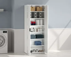 Home affaire Mehrzweckschrank »JOLLY, Stauraumschrank , Breite 72,5 cm , Höhe 178 cm« 1 Stk. tlg. 2-türiger Schrank mit 4 Einlegeböden, hochglanz lackiert