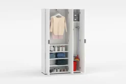 Home affaire Mehrzweckschrank »JOLLY, Stauraumschrank , Breite 107 cm , Höhe 178 cm« 1 Stk. tlg. 3 Türen,1 kl.+3 große Böden,1 Auszugsstange,Schrank Hochglanz lackiert
