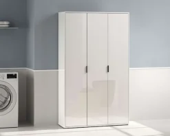 Home affaire Mehrzweckschrank »JOLLY, Stauraumschrank , Breite 107 cm , Höhe 178 cm« 1 Stk. tlg. 3 Türen,1 kl.+3 große Böden,1 Auszugsstange,Schrank Hochglanz lackiert