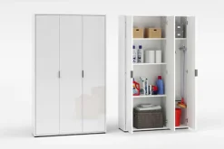 Home affaire Mehrzweckschrank »JOLLY, Stauraumschrank , Breite 107 cm , Höhe 178 cm« 1 Stk. tlg. 3 Türen,1 kleiner und 3 große Einlegeböden- Schrank hochglanz lackiert