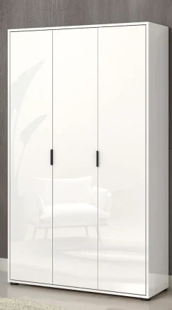 Home affaire Mehrzweckschrank »JOLLY, Stauraumschrank , Breite 107 cm , Höhe 178 cm« 1 Stk. tlg. 3 Türen,1 kleiner und 3 große Einlegeböden- Schrank hochglanz lackiert