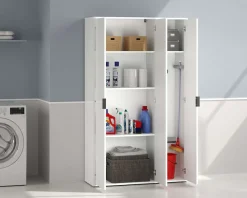 Home affaire Mehrzweckschrank »JOLLY, Stauraumschrank , Breite 107 cm , Höhe 178 cm« 1 Stk. tlg. 3 Türen,1 kleiner und 3 große Einlegeböden- Schrank hochglanz lackiert