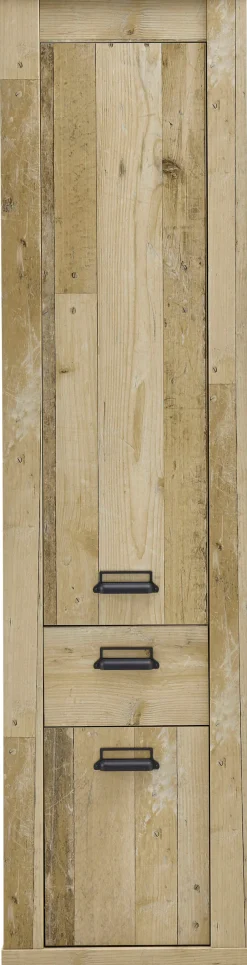 Home affaire Mehrzweckschrank »Sherwood, Schrank im Industrial-Style, Wohnzimmerschrank, Kommode« mit Scheunentorbeschlag & Apothekergriffen, in 2 Farben erhältlich