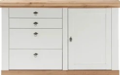 Home affaire Mehrzweckschrank »Cremona, Sideboard, moderner Schrank, Kommode im Landhausstil« Metallgriffe, ausreichend Stauraum, vielseitig einsetzbar 144 cm breit