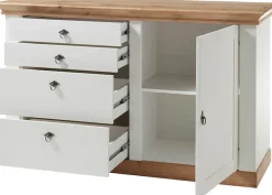 Home affaire Mehrzweckschrank »Cremona, Sideboard, moderner Schrank, Kommode im Landhausstil« Metallgriffe, ausreichend Stauraum, vielseitig einsetzbar 144 cm breit