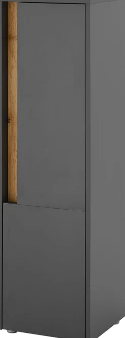 Home affaire Midischrank »CITY/GIRON, Badschrank mit Griffmulde, Hochschrank in zeitlosem Design« in den Farben Weiß und Anthrazit verfügbar, viel Stauraum