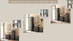 Home affaire Midischrank »CITY/GIRON, Badschrank mit Griffmulde, Hochschrank in zeitlosem Design« in den Farben Weiß und Anthrazit verfügbar, viel Stauraum