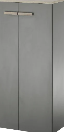 Home affaire Midischrank »SOLiD, Badschrank im modernen Design, Schrank mit Holzgriffen« in zwei Farben verfügbar, mit Stauraum, stehend o. hängend montierbar