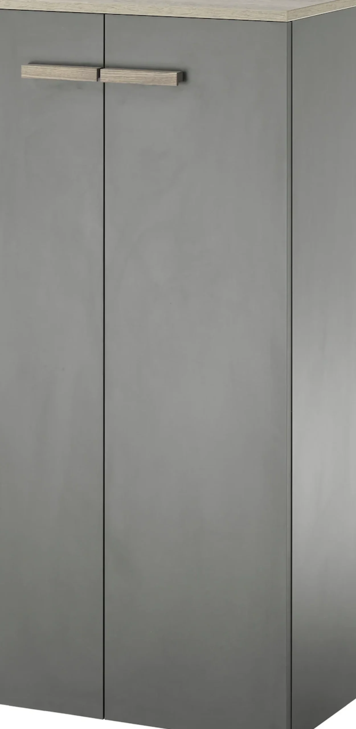 Home affaire Midischrank »SOLiD, Badschrank im modernen Design, Schrank mit Holzgriffen« in zwei Farben verfügbar, mit Stauraum, stehend o. hängend montierbar