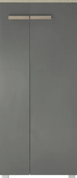 Home affaire Midischrank »SOLiD, Badschrank im modernen Design, Schrank mit Holzgriffen« in zwei Farben verfügbar, mit Stauraum, stehend o. hängend montierbar