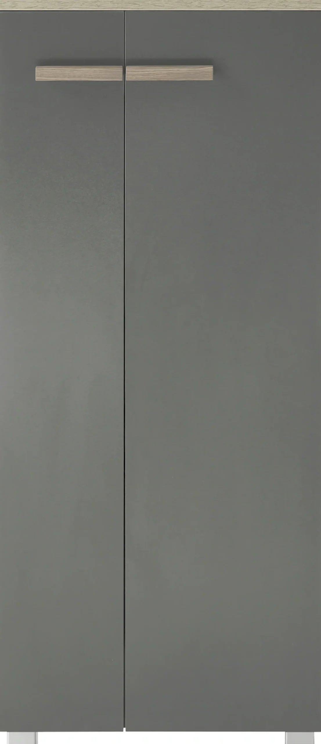 Home affaire Midischrank »SOLiD, Badschrank im modernen Design, Schrank mit Holzgriffen« in zwei Farben verfügbar, mit Stauraum, stehend o. hängend montierbar