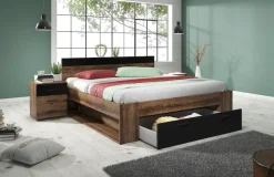 Home affaire Nachtkommode »BetaBreite 46 cm, moderner Nachtschrank« Nachttisch, Nachtkonsole mit 3 Schubladen