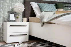 Home affaire Nachtkommode »Ksanti« Mit 2 Schubkästen, hochglänzende Front