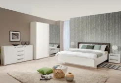 Home affaire Nachtkommode »Ksanti« Mit 2 Schubkästen, hochglänzende Front