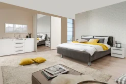 Home affaire Nachtkommode »Ksanti« Mit 2 Schubkästen, hochglänzende Front