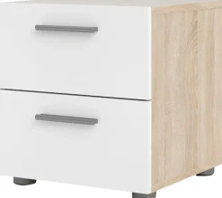 Home affaire Nachtkommode »Pepe, Nachttisch, Nachtschrank, Beistelltisch,« mit 2 Schubläden, Breite 40, Höhe 42 cm