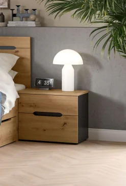 Home affaire Nachtkommode »REHAT, 2er Set, je 50x37x42 cm, inkl. 2 Schubkästen« TOPSELLER!, individuell platzierbar nicht nur im Schlafzimmer, 2 Stk. tlg. Nachttisch, Kommode, Nachtkonsole, Schubladenkommode